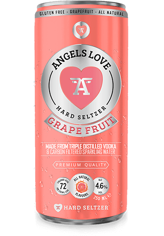  Angels Love Hard Seltzer ® Grapefruit Flavour Hard Seltzer | 4.6% Alc 