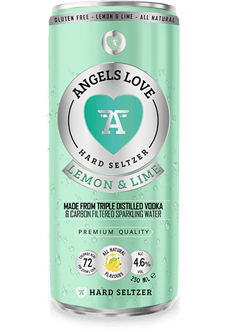  Angels Love Hard Seltzer ® Lemon + Lime Flavour Hard Seltzer 4.6% Alc 