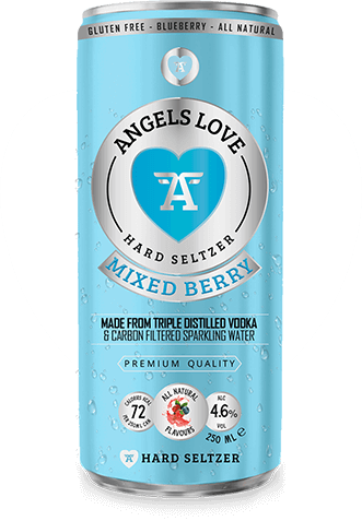  Angels Love Hard Seltzer ® Mixed Berry Flavour Hard Seltzer | 4.6% Alc 